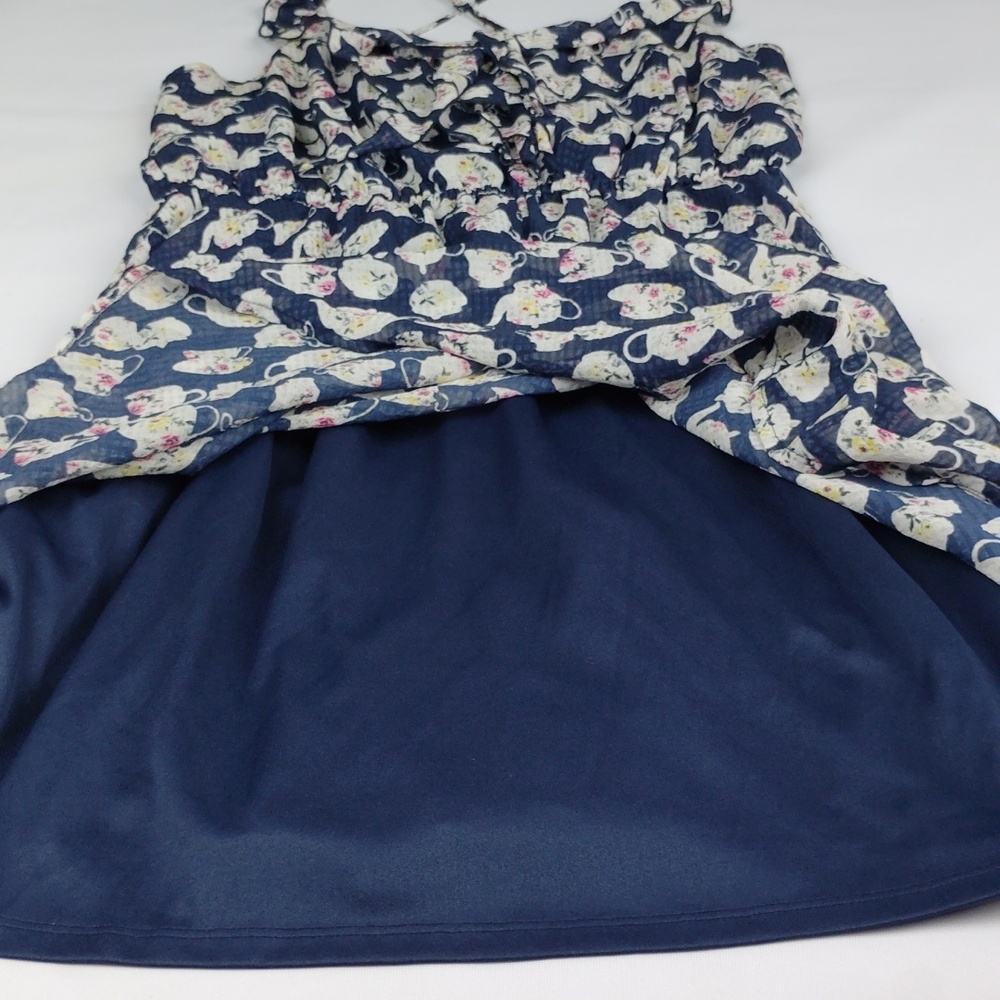 Disney Navy Floral Mini Dress - Picture 14 of 16